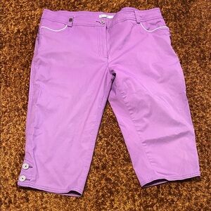 Vibrant Women's Purple Bermuda Shorts
